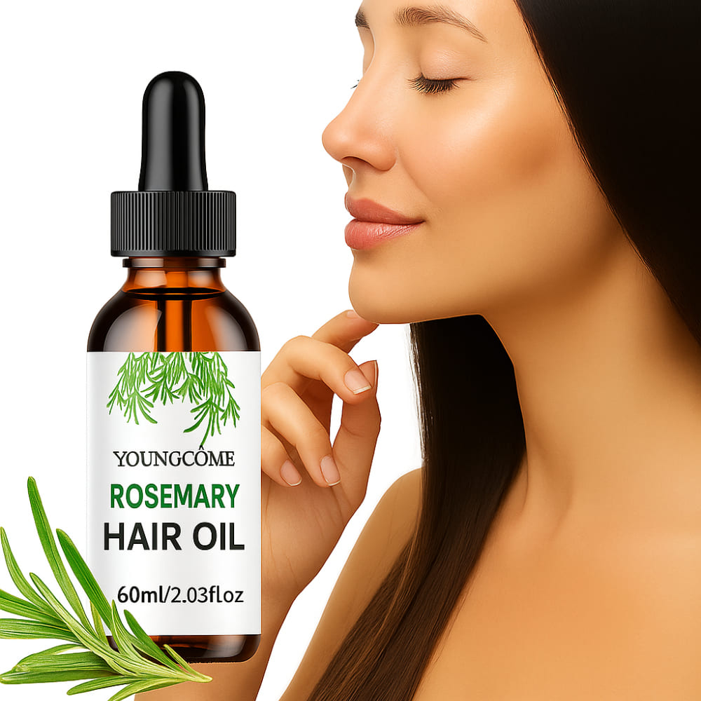 Rosemary Hair Growth & Repair Oil with Mint, Hyaluronic Acid & Vitamin E – Anti-Hair Loss Treatment