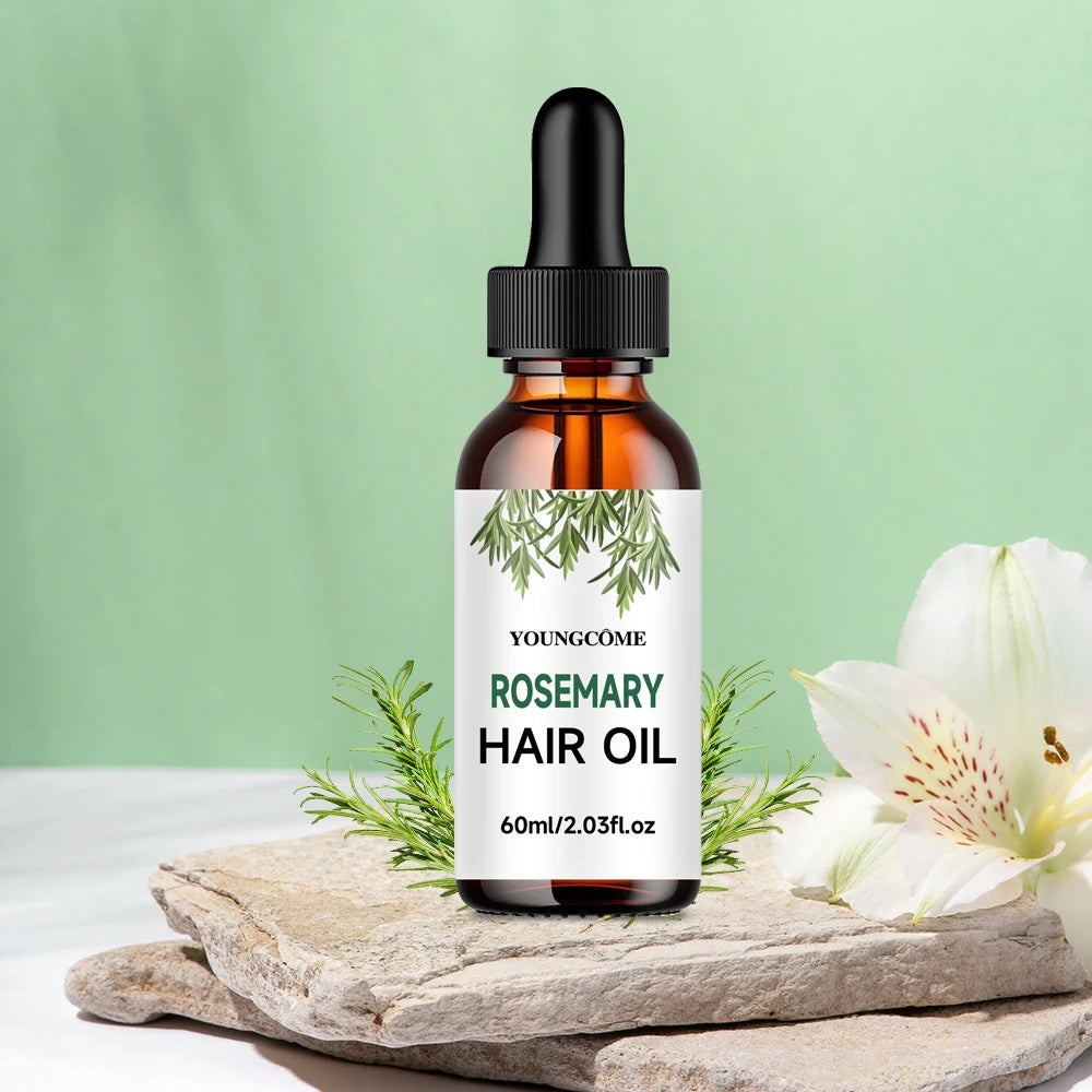 Rosemary Hair Growth & Repair Oil with Mint, Hyaluronic Acid & Vitamin E – Anti-Hair Loss Treatment