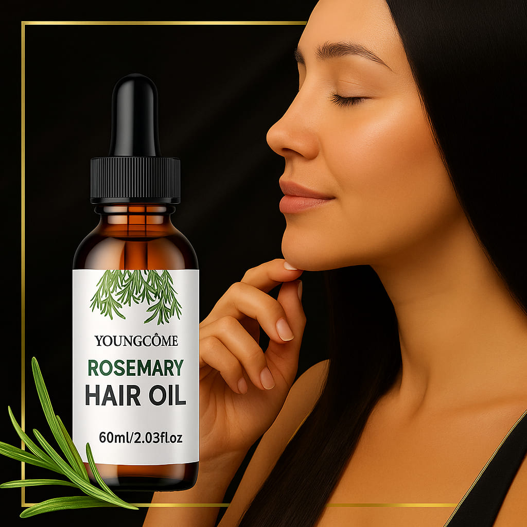 Rosemary Hair Growth & Repair Oil with Mint, Hyaluronic Acid & Vitamin E – Anti-Hair Loss Treatment