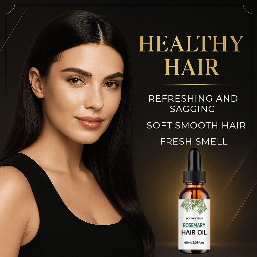 Rosemary Hair Growth & Repair Oil with Mint, Hyaluronic Acid & Vitamin E – Anti-Hair Loss Treatment